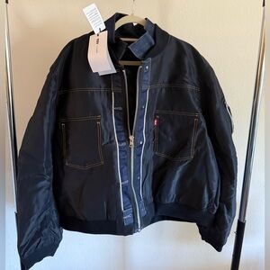 Brand New! LEVI'S X SACAI MEN'S DENIM X NYLON TWILL REVERSIBLE BLOUSON